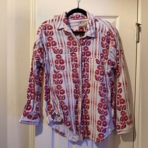 Pilcro Anthropologie Floral Button Down Size L
